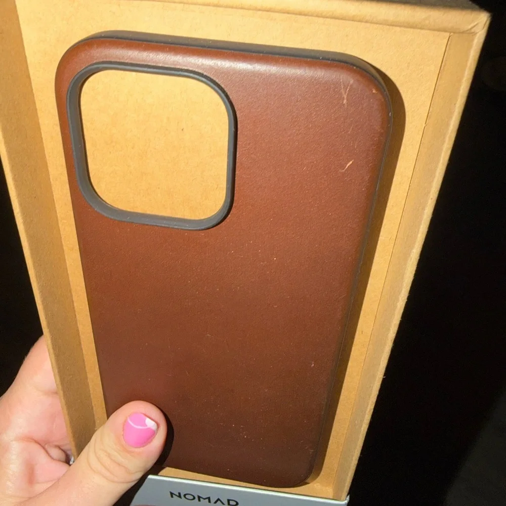 Nomad dark brown horween Leather iPhone 16 Pro Max Case